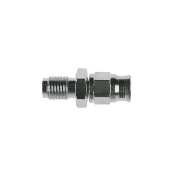 Raccordo dritto maschio concavo acciaio inox JIC 3/8" x 24