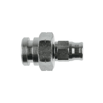 Raccordo acciaio cromato femmina passaparete concavo Metrico 10 x 1,0 mm