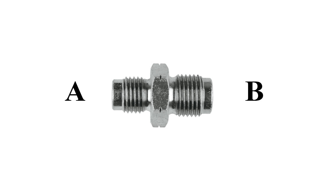 Adattatore metrico maschio concavo 12 x 1,50 mm - 14 x 1,50 mm