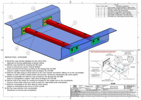 Staffe supporti sedile piane conformi allegato J