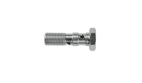 Bullone acciaio zincato occhiello doppio filetto BSP 1/8"