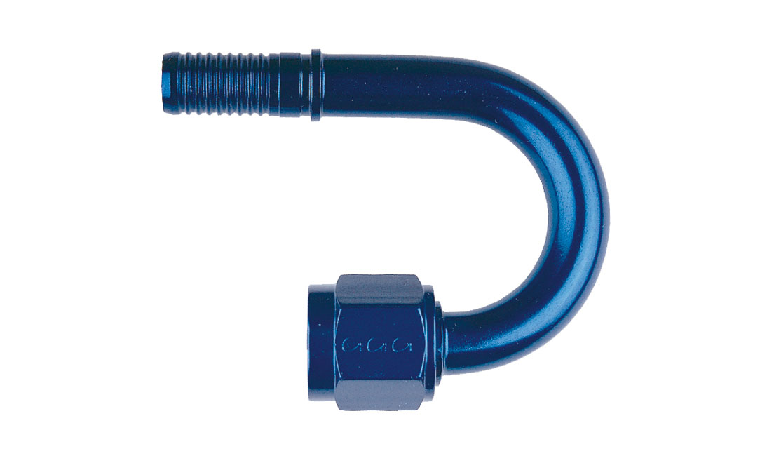 Raccordo graffabile a tubo 180° femmina concavo JIC 3/4" x 16