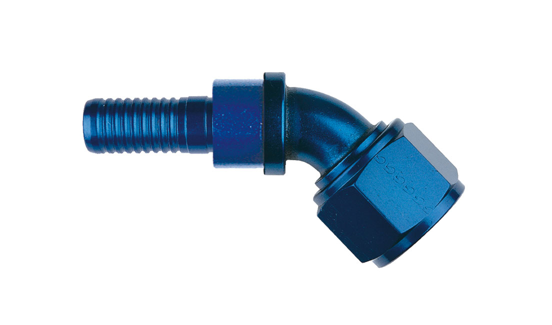 Raccordo graffabile a tubo 45° girevole femmina concavo JIC 3/4" x 16