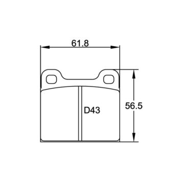 Pastiglie freno Porsche (356 1.6 - 1.6C - SC - 911 - 911T)