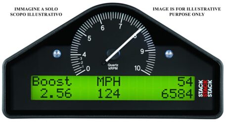 Cruscotto multifunzione analogico Mod. RACE (Scala 0 - 3 - 8.000 rpm)