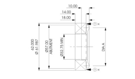 Cuscinetto reggispinta alta velocità (Ø int. 32,75 mm - Ø fulcro 54 mm)